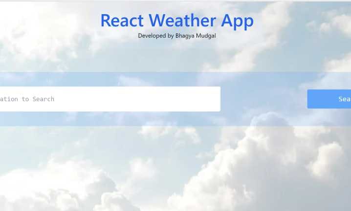 React Weather App